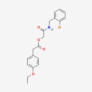 {[(2-Bromophenyl)methyl]carbamoyl}methyl 2-(4-ethoxyphenyl)acetate