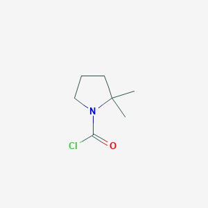 molecular formula C7H12ClNO B2795887 2,2-二甲基吡咯烷-1-甲酰氯 CAS No. 1539173-47-1
