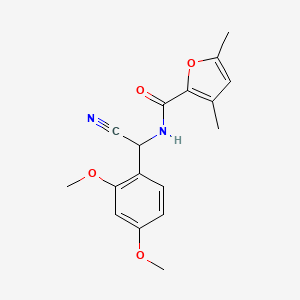 B2795892 N-[cyano(2,4-dimethoxyphenyl)methyl]-3,5-dimethylfuran-2-carboxamide CAS No. 1444637-62-0