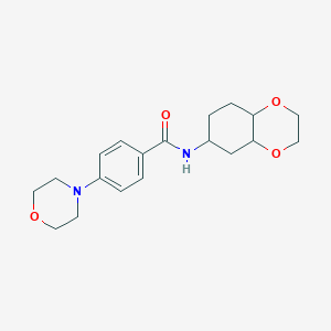 4-morpholino-N-(octahydrobenzo[b][1,4]dioxin-6-yl)benzamide
