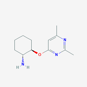 (1R,2R)-2-(2,6-Dimethylpyrimidin-4-yl)oxycyclohexan-1-amine