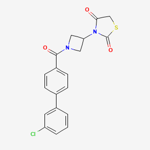3-(1-(3'-Chloro-[1,1'-biphenyl]-4-carbonyl)azetidin-3-yl)thiazolidine-2,4-dione