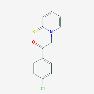 molecular formula C13H10ClNOS B2795913 1-(4-Chlorophenyl)-2-(2-sulfanylidenepyridin-1-yl)ethanone CAS No. 1673521-44-2