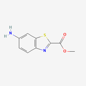 molecular formula C9H8N2O2S B2795941 Methyl 6-aminobenzo[d]thiazole-2-carboxylate CAS No. 1048367-37-8