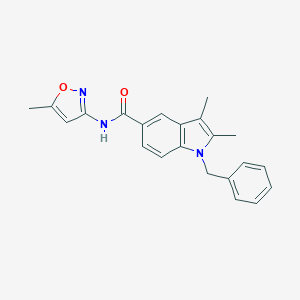 1-benzyl-2,3-dimethyl-N-(5-methyl-3-isoxazolyl)-1H-indole-5-carboxamide