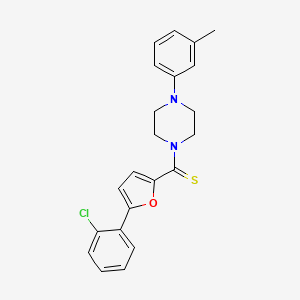 (5-(2-Chlorophenyl)furan-2-yl)(4-(m-tolyl)piperazin-1-yl)methanethione