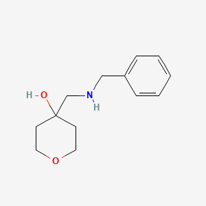 molecular formula C13H19NO2 B2795963 4-[(苄氨基)甲基]氧杂环丁醇 CAS No. 1310266-57-9