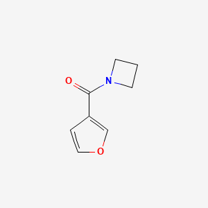 molecular formula C8H9NO2 B2795965 氮杂环丁烷-1-基(呋喃-3-基)甲酮 CAS No. 1849309-07-4