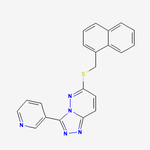 6-(Naphthalen-1-ylmethylsulfanyl)-3-pyridin-3-yl-[1,2,4]triazolo[4,3-b]pyridazine