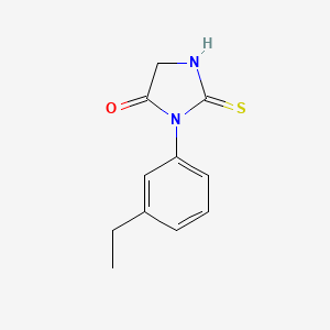 1-(3-ethylphenyl)-2-sulfanyl-4,5-dihydro-1H-imidazol-5-one