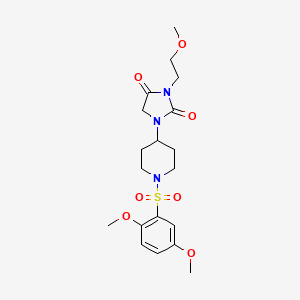 1-(1-((2,5-Dimethoxyphenyl)sulfonyl)piperidin-4-yl)-3-(2-methoxyethyl)imidazolidine-2,4-dione