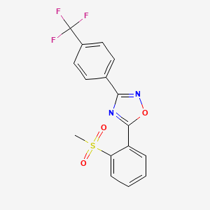 Methyl 2-{3-[4-(trifluoromethyl)phenyl]-1,2,4-oxadiazol-5-yl}phenyl sulfone