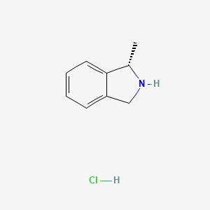 molecular formula C9H12ClN B2795995 (1S)-1-methyl-2,3-dihydro-1H-isoindole hydrochloride CAS No. 1900707-18-7
