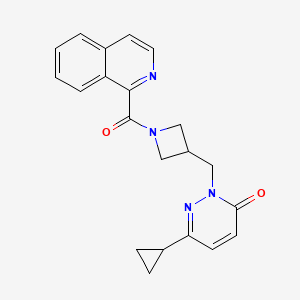 6-Cyclopropyl-2-{[1-(isoquinoline-1-carbonyl)azetidin-3-yl]methyl}-2,3-dihydropyridazin-3-one