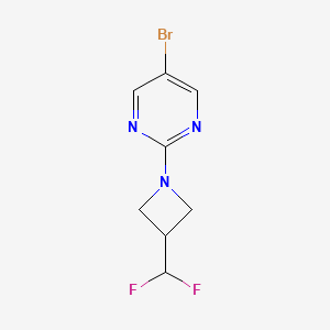 molecular formula C8H8BrF2N3 B2796006 5-Bromo-2-(3-(difluoromethyl)azetidin-1-yl)pyrimidine CAS No. 2034420-34-1