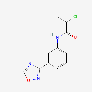 2-Chloro-N-[3-(1,2,4-oxadiazol-3-yl)phenyl]propanamide