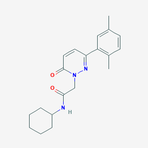 molecular formula C20H25N3O2 B2796032 N-cyclohexyl-2-[3-(2,5-dimethylphenyl)-6-oxopyridazin-1-yl]acetamide CAS No. 922915-62-6