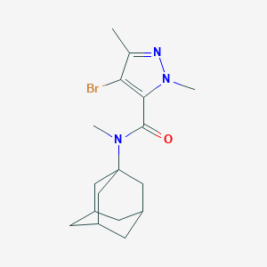 molecular formula C17H24BrN3O B279604 N-(1-adamantyl)-4-bromo-N,1,3-trimethyl-1H-pyrazole-5-carboxamide 