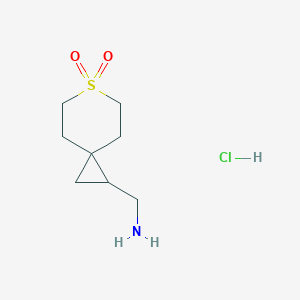 (6,6-Dioxo-6lambda6-thiaspiro[2.5]octan-2-yl)methanamine;hydrochloride