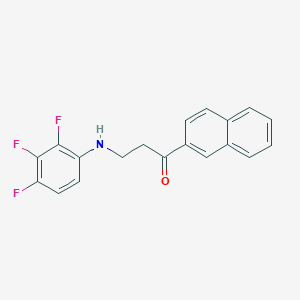 molecular formula C19H14F3NO B2796054 1-(2-Naphthyl)-3-(2,3,4-trifluoroanilino)-1-propanone CAS No. 868255-61-2
