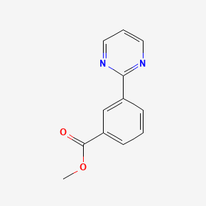 molecular formula C12H10N2O2 B2796055 Methyl 3-(pyrimidin-2-YL)benzoate CAS No. 579476-25-8