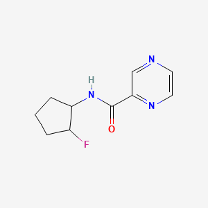 molecular formula C10H12FN3O B2796084 N-(2-fluorocyclopentyl)pyrazine-2-carboxamide CAS No. 2199835-10-2