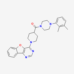 molecular formula C28H31N5O2 B2796085 2-(4-azepan-1-yl-1-oxophthalazin-2(1H)-yl)-N-benzylacetamide CAS No. 1112292-83-7