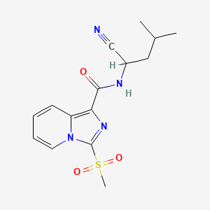 N-(1-cyano-3-methylbutyl)-3-methanesulfonylimidazo[1,5-a]pyridine-1-carboxamide