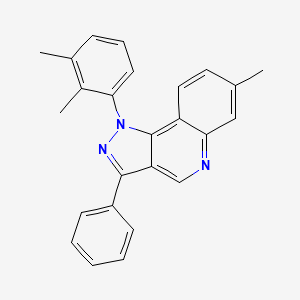 molecular formula C25H21N3 B2796098 1-(2,3-dimethylphenyl)-7-methyl-3-phenyl-1H-pyrazolo[4,3-c]quinoline CAS No. 901004-17-9