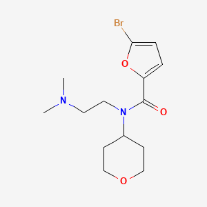 molecular formula C14H21BrN2O3 B2796102 5-bromo-N-(2-(dimethylamino)ethyl)-N-(tetrahydro-2H-pyran-4-yl)furan-2-carboxamide CAS No. 1797537-61-1