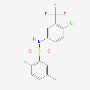 N-(4-chloro-3-(trifluoromethyl)phenyl)-2,5-dimethylbenzenesulfonamide