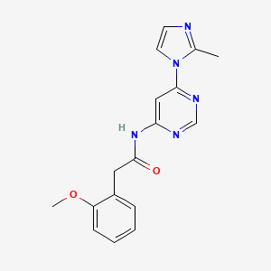 2-(2-methoxyphenyl)-N-(6-(2-methyl-1H-imidazol-1-yl)pyrimidin-4-yl)acetamide