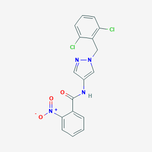 N-[1-(2,6-dichlorobenzyl)-1H-pyrazol-4-yl]-2-nitrobenzamide