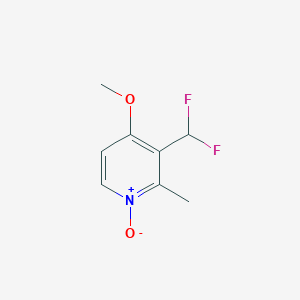 molecular formula C8H9F2NO2 B2796111 3-(Difluoromethyl)-4-methoxy-2-methylpyridin-1-ium-1-olate CAS No. 1803605-96-0