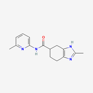 2-methyl-N-(6-methylpyridin-2-yl)-4,5,6,7-tetrahydro-1H-benzo[d]imidazole-5-carboxamide