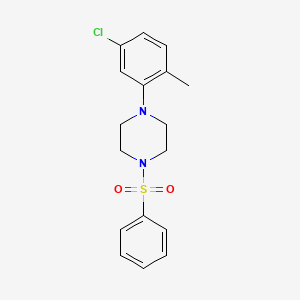 4-(5-Chloro-2-methylphenyl)-1-(phenylsulfonyl)piperazine