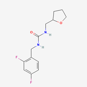 1-[(2,4-Difluorophenyl)methyl]-3-(oxolan-2-ylmethyl)urea