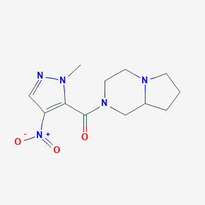 2-({4-nitro-1-methyl-1H-pyrazol-5-yl}carbonyl)octahydropyrrolo[1,2-a]pyrazine