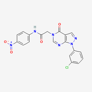2-(1-(3-chlorophenyl)-4-oxo-1H-pyrazolo[3,4-d]pyrimidin-5(4H)-yl)-N-(4-nitrophenyl)acetamide