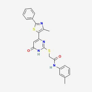 N-(5-chloropyridin-2-yl)-4-(5-cyclobutyl-1,2,4-oxadiazol-3-yl)thiophene-2-sulfonamide