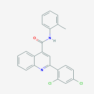 molecular formula C23H16Cl2N2O B2796186 2-(2,4-Dichlorophenyl)-N-(o-tolyl)quinoline-4-carboxamide CAS No. 337501-71-0