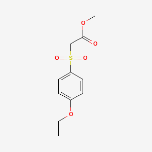 molecular formula C11H14O5S B2796187 Methyl [(4-ethoxyphenyl)sulfonyl]acetate CAS No. 1707586-47-7