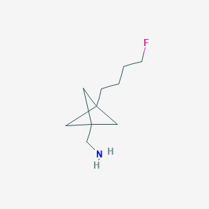 [3-(4-Fluorobutyl)-1-bicyclo[1.1.1]pentanyl]methanamine