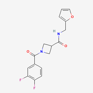 1-(3,4-difluorobenzoyl)-N-(furan-2-ylmethyl)azetidine-3-carboxamide