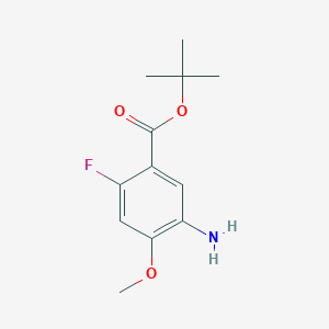 molecular formula C12H16FNO3 B2796214 Tert-butyl 5-amino-2-fluoro-4-methoxybenzoate CAS No. 2248387-81-5