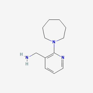 [2-(1-Azepanyl)-3-pyridinyl]methanamine