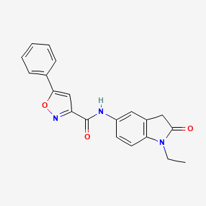 N-(1-ethyl-2-oxoindolin-5-yl)-5-phenylisoxazole-3-carboxamide