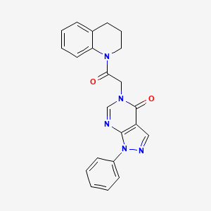 5-(2-(3,4-dihydroquinolin-1(2H)-yl)-2-oxoethyl)-1-phenyl-1H-pyrazolo[3,4-d]pyrimidin-4(5H)-one