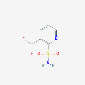 molecular formula C6H6F2N2O2S B2796231 3-(Difluoromethyl)pyridine-2-sulfonamide CAS No. 1804653-35-7