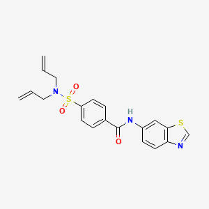 N-(benzo[d]thiazol-6-yl)-4-(N,N-diallylsulfamoyl)benzamide